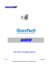 Eurotech CPU-1432 Manual
