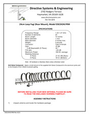 Directive Systems & Engineering DSE2424LYRM Assembly Instructions