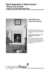 Legendfires Spirit Superslim Installation And User Instructions Manual