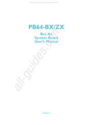 DFI PB64-ZX User Manual