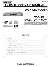 Sharp DV-740/T Service Manual
