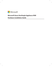 Microsoft Azure StorSimple 8100 Hardware Installation Manual