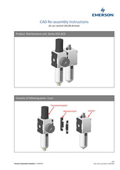 Aventics Emerson AS3-ACD Series Re-Assembly Instructions