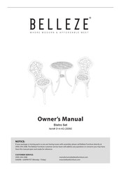 Belleze 014-HG-20060 Owner's Manual