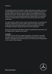 Mercedes-Benz G-Class 2018 Owner's Manual