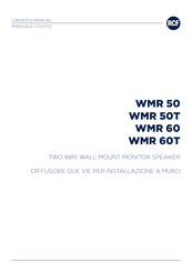 RCF WMR 60 Owner's Manual