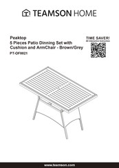 Teamson Peaktop PT-OF0021 Assembly Instructions Manual