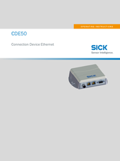 SICK CDE50 Operating Instructions Manual