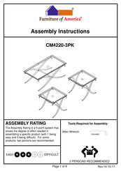 Furniture of America CM4220-3PK Assembly Instructions Manual