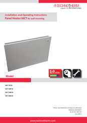 Technotherm International MCT Series Installation And Operating Instructions Manual