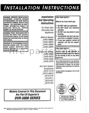 Lennox DVR-5000 Series Installation Instructions Manual