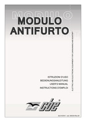 CBE MODULO ANTIFURTO User Manual