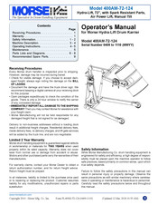 morse 400AM-72-124 Operator's Manual