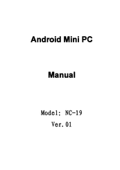 Unisen NC-19 Manual