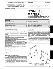 Vestil AHA Owner's Manual