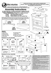 Elite Industries EL-783 Assembly Instructions