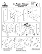 KidKraft My Pretty Kitchen G2610 Assembly Instructions Manual