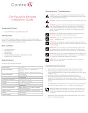 Control 4 C4-KC240 Installation Manual