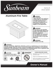Sunbeam 9103-9294 Assembly Instructions Manual