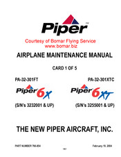 Piper 6X Maintenance Manual