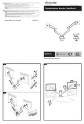 Workrite Ergonomics PEAK-2DA-CCG-S Installation Manual