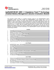 Texas Instruments bq20z65EVM-001 User Manual