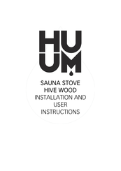 HUUM HIVE WOOD 17 Installation And User Instructions
