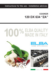 Elba 120 DX 634 ZA Instructions For The Use
