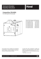 Hoval CompactGas 2200 Technical Information And Assembly Instructions