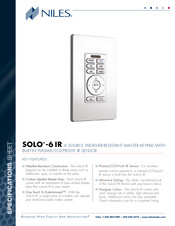 Niles SOLO-6 IR Quick Start Manual