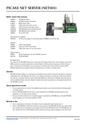 Revolution NET001 Manual