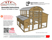 Urban Coop Company Round-TopWalk-InCoop Harvey's Hen House Assembly Instructions Manual