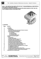 Kinetrol EL Installation, Operation & Maintenance Instructions Manual