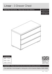 Argos Linear 259/7470 Assembly Instructions Manual