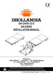 Dhollandia DH-CH101.05 Installation Manual