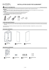 Quoizel ALM8406WT Installation Manual