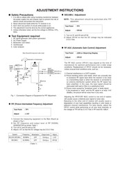 Goldstar MC-993A Adjustment Instructions Manual