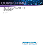 Artesyn SharpStreamer Pro PCIE-7210 Installation And Use Manual