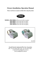 South Pacific Industrial PRO 800F Manual