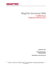 Magtek Universal SDK Programmer's Manual