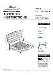 Furniture of America CM7150CK Assembly Instructions Manual