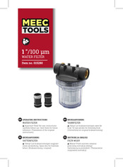 Meec tools 015280 Operating Instructions Manual