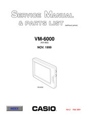 Casio VM-6000 Service Manual