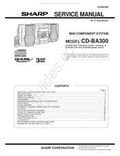 Sharp CD-BA300 Service Manual