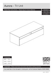 Argos Aurora 413/9953 Assembly Instructions Manual