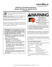 Heat&Glo HE36CLX-S Service – Technical Manual
