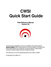 CWSI CP-3000A Quick Start Manual