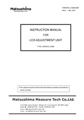 Matsushima GRAPHIC COM4 Instruction Manual