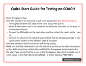 Omegawave COACH Quick Start Manual