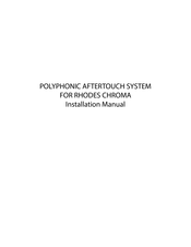 Rhodes Chroma Aftertouch System Installation Manual